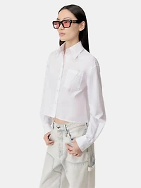 WOMEN - WOMEN'S AMIRI POPLIN SHIRT Alabaster