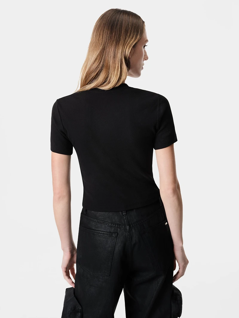 WOMEN - WOMEN'S MA QUAD BABY TEE Black