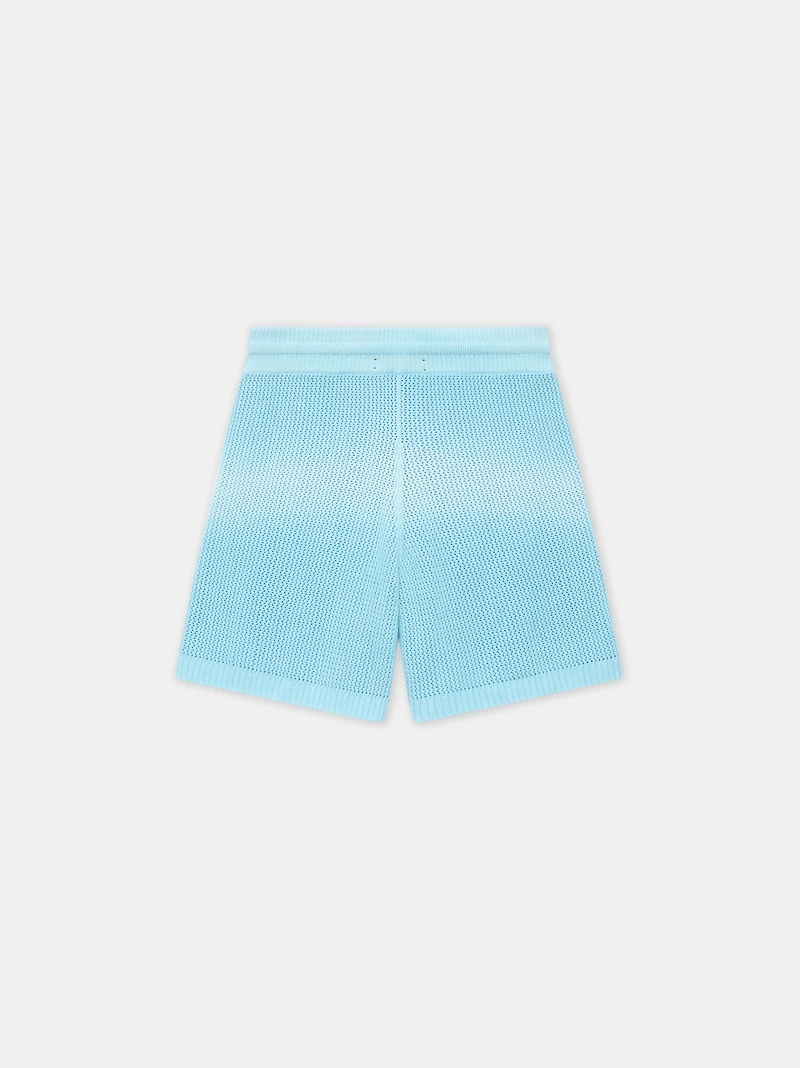 AMIRI SCRIPT SHORT - Ice Blue
