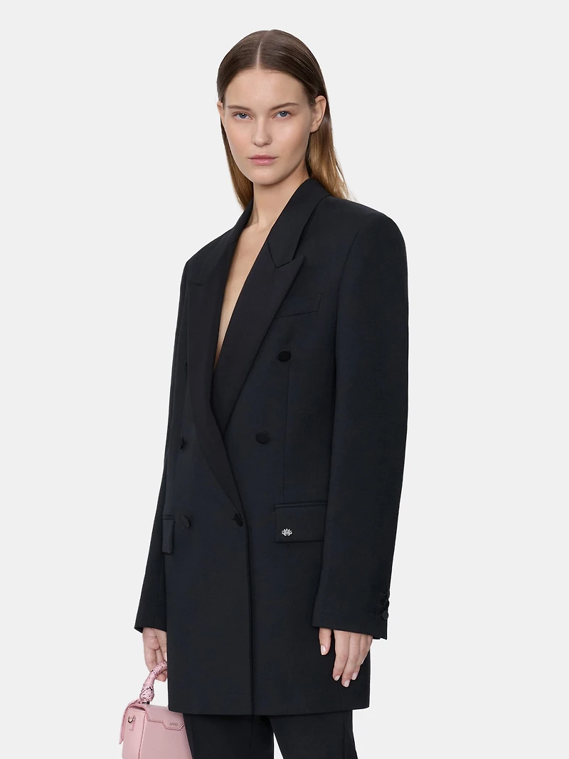 WOMEN - WOMEN'S DOUBLE-BREASTED BLAZER BLACK