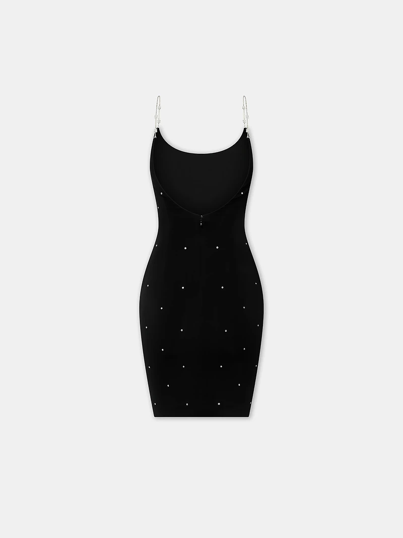 WOMEN - WOMEN'S CRYSTAL MINI DRESS Black