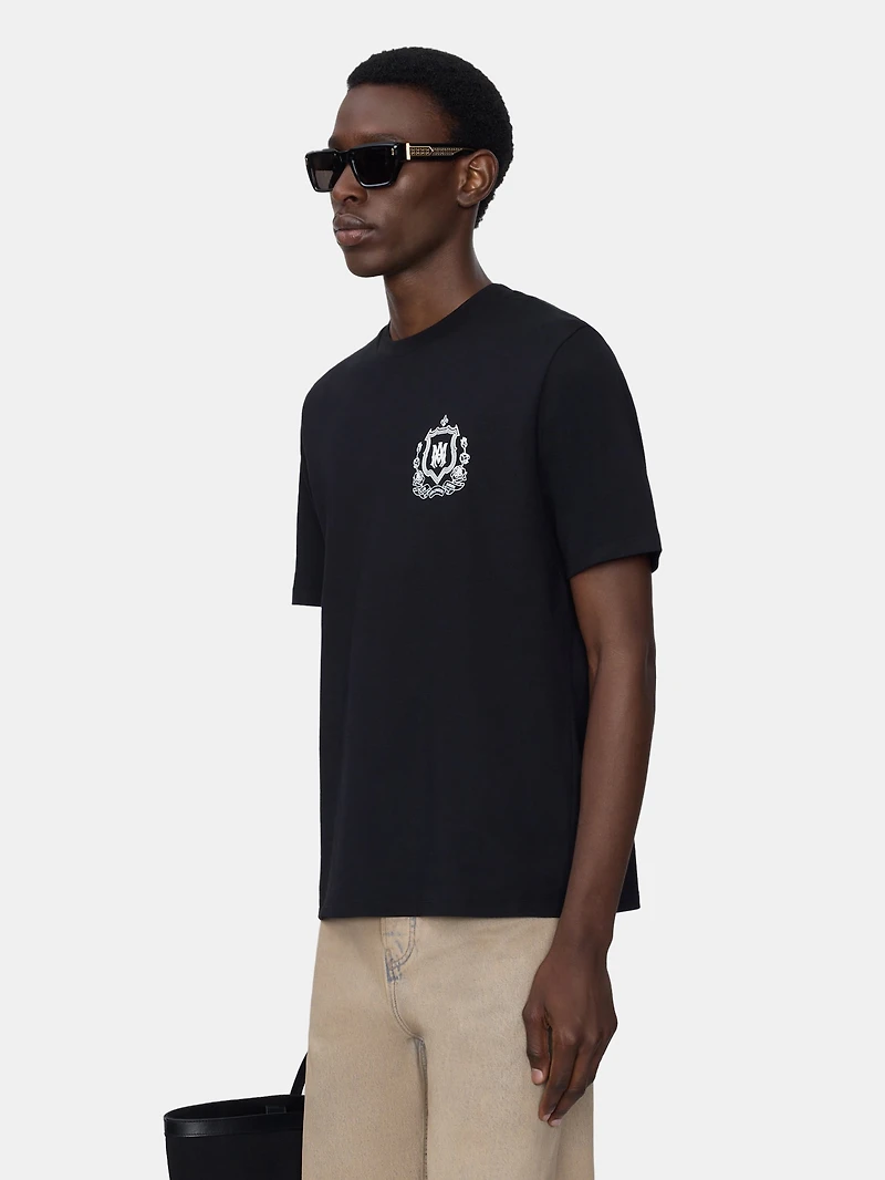 MA CREST TEE - BLACK