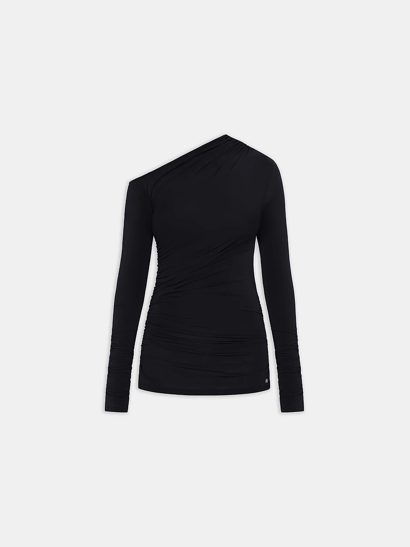 WOMEN - WOMEN'S MA OFF THE SHOULDER LONG SLEEVE TOP BLACK