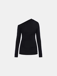 WOMEN - WOMEN'S MA OFF THE SHOULDER LONG SLEEVE TOP BLACK