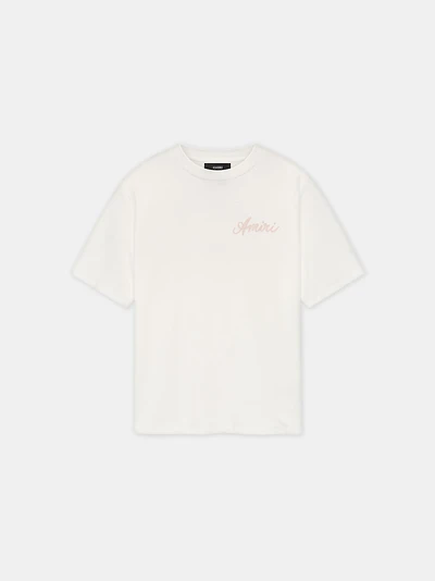 AMIRI BOX SCRIPT TEE - Malibu Peach