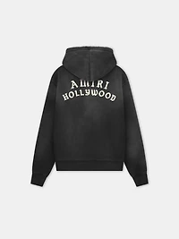 AMIRI HOLLYWOOD ZIP HOODIE - Black