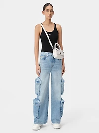 WOMEN - WOMEN'S BAGGY CARGO JEAN ANTIQUE INDIGO