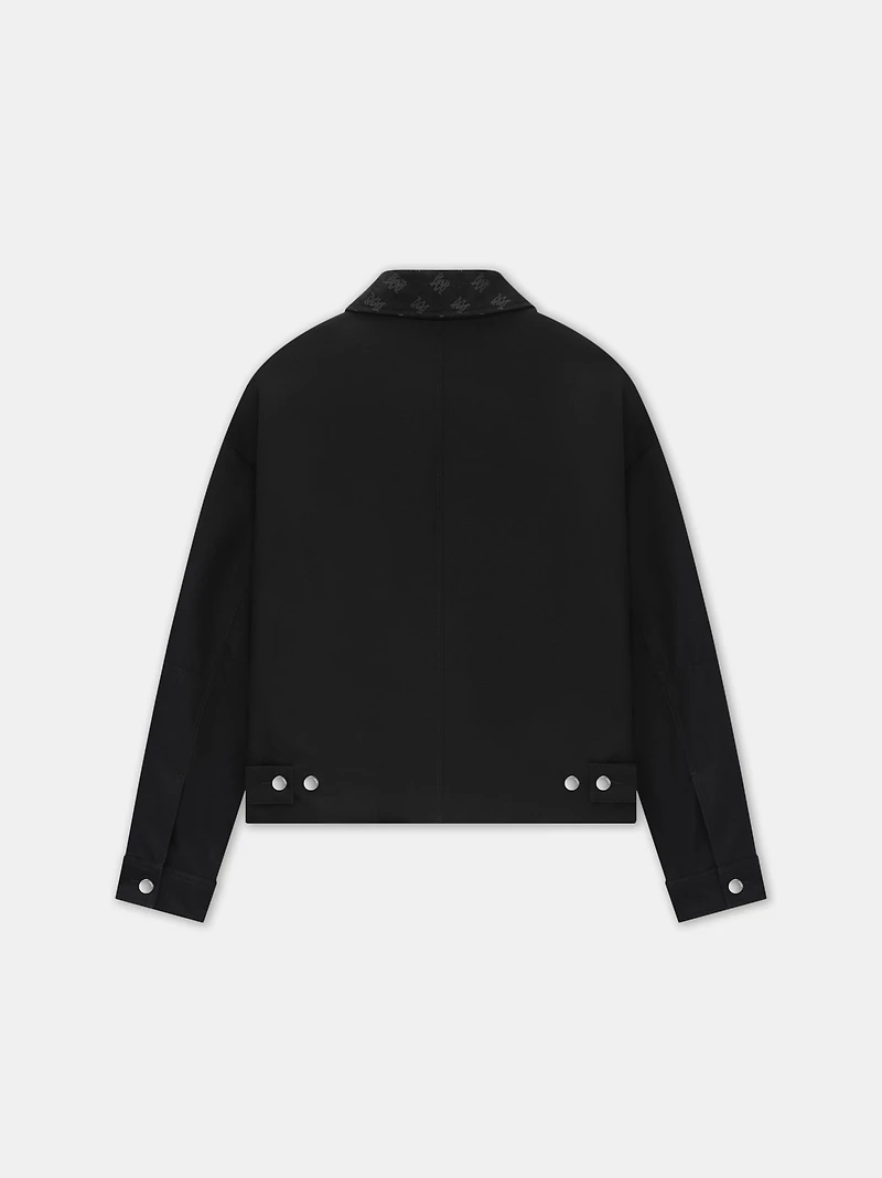 MA QUAD JACQUARD WORK JACKET - Black