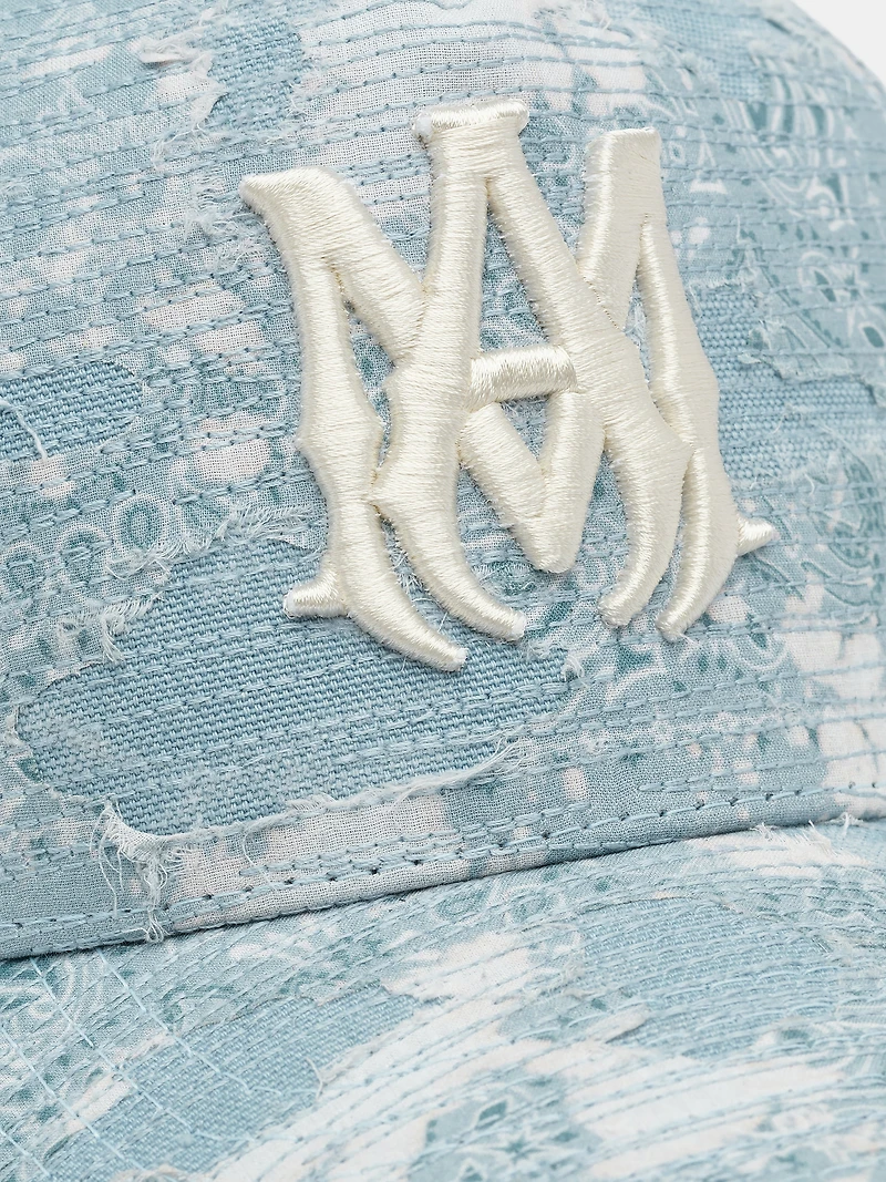 BANDANA REPAIR TRUCKER HAT - Ashley Blue