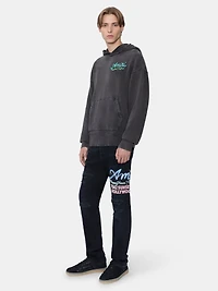 AMIRI NEON LIGHTS HOODIE - BLACK