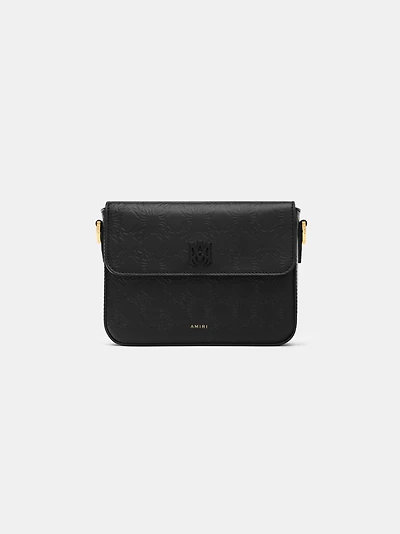 MA QUAD LEATHER CROSSBODY - Black