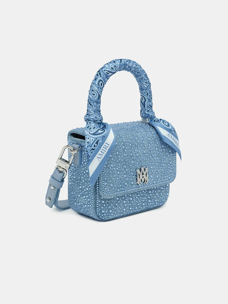 WOMEN - WOMEN'S CRYSTAL DENIM MICRO MA BAG - True Blue