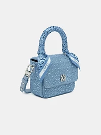 WOMEN - WOMEN'S CRYSTAL DENIM MICRO MA BAG - True Blue