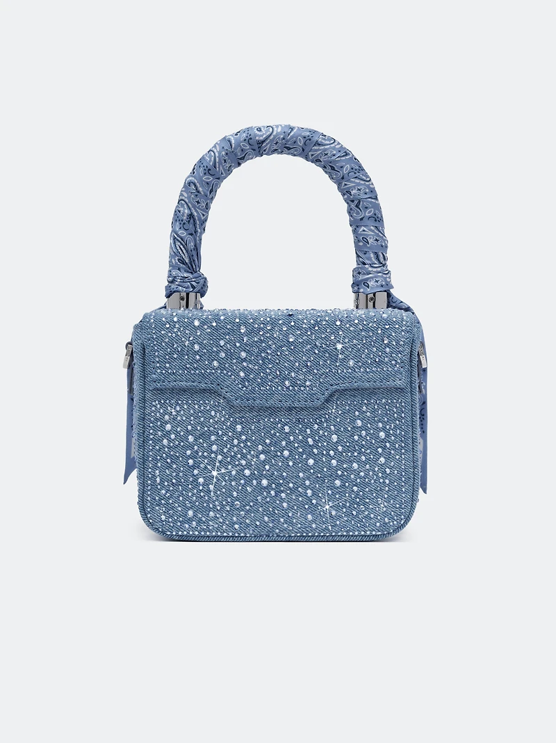 WOMEN - WOMEN'S CRYSTAL DENIM MICRO MA BAG - True Blue