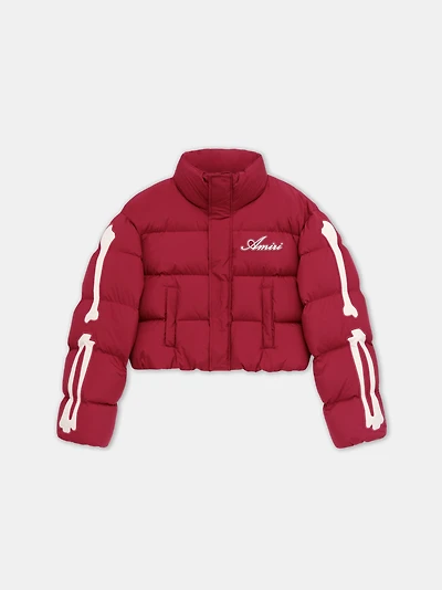 WOMEN - WOMEN'S BONES CROPPED DOWN JACKET Deep Red