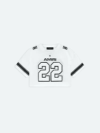 WOMEN- WOMEN'S 22 CROPPED MESH TEE - WHITE