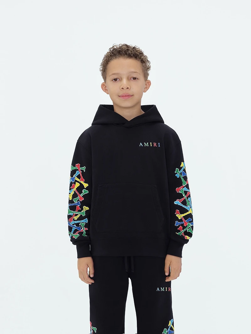 Kids - Amiri Bones Scribble Hoodie Black