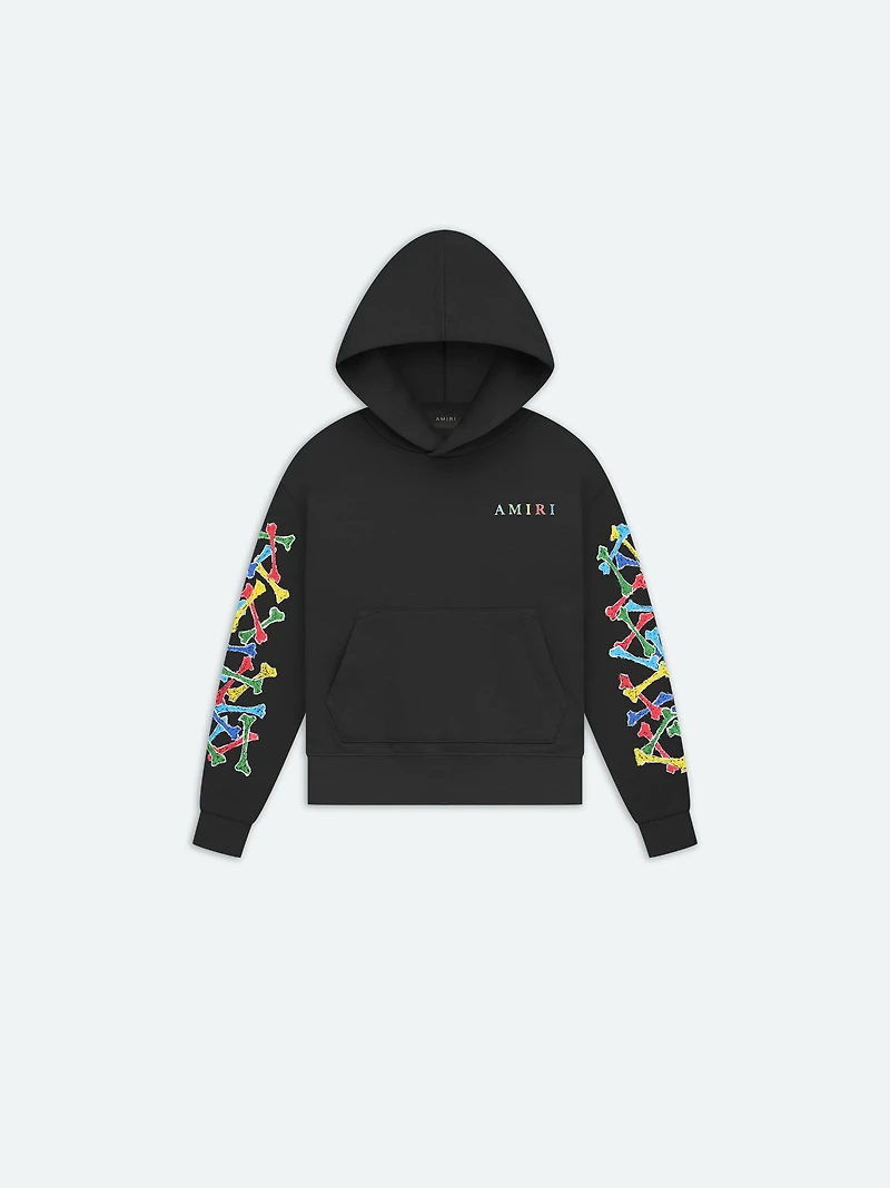 Kids - Amiri Bones Scribble Hoodie Black