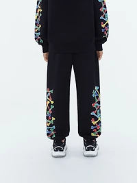 Kids - Amiri Bones Scribble Sweatpant Black