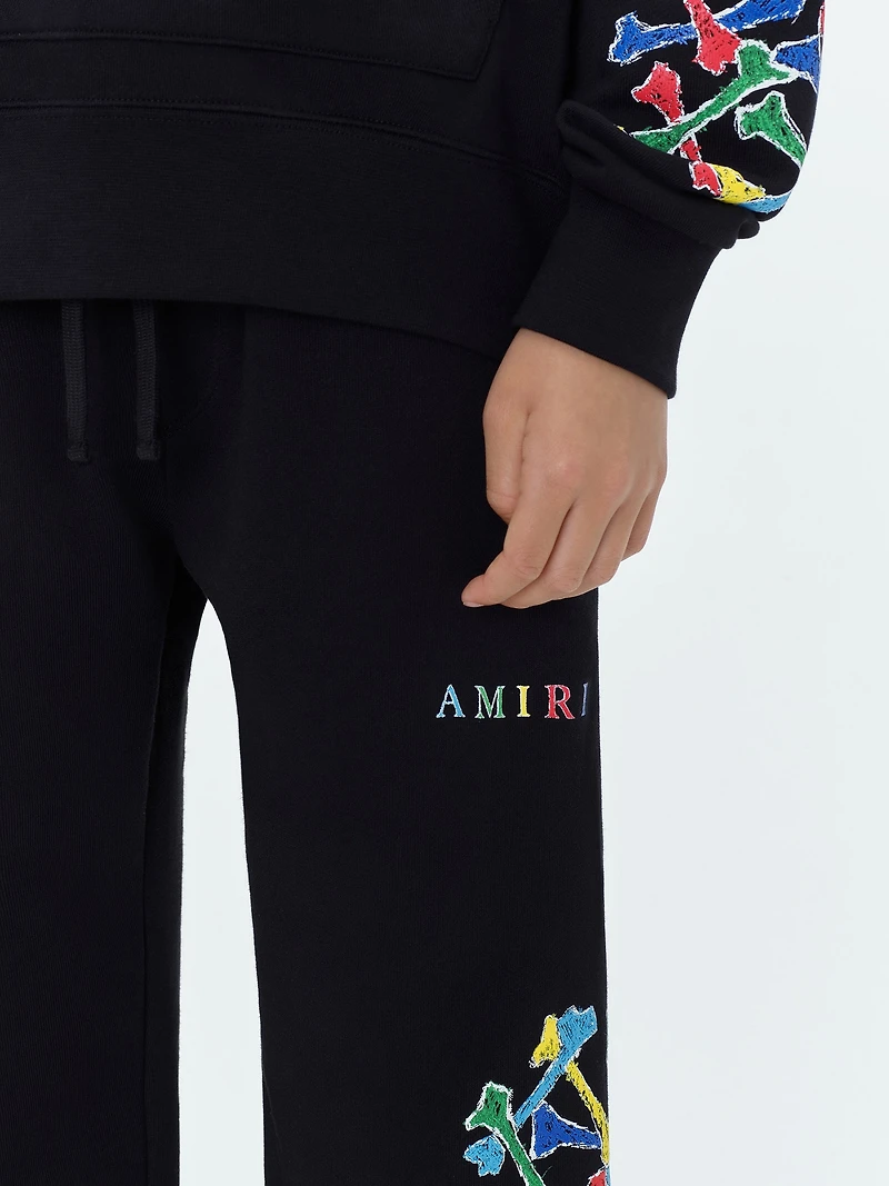 Kids - Amiri Bones Scribble Sweatpant Black
