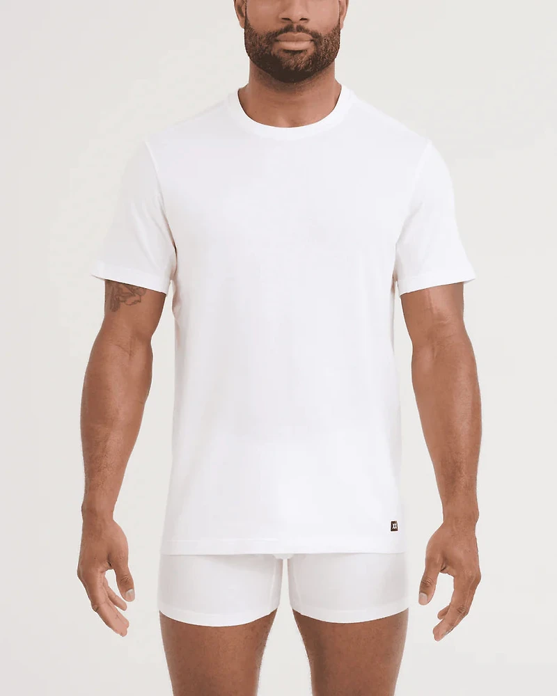 2-Pack DROPTEMP™ DRY COTTON White Crew Neck T-Shirts