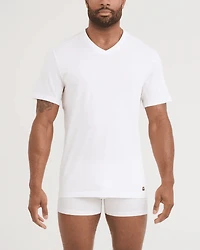2-Pack V-Neck T-Shirt DROPTEMP™ DRY COTTON WHITE