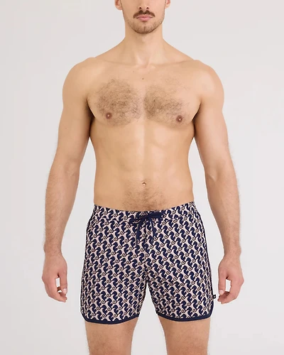 Maillot de bain HARBORMASTER 2N1 5" CHAÎNE HIPPOCAMPE-LT CORAL