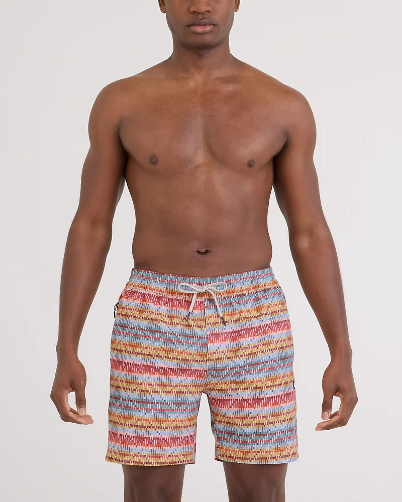 Mailllot SEA TO SHORE 2N1 6" ASHER-MULTI WEAVE