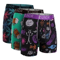 Pack de 3 boxers sélectionnés Swing Shift  Palmsy/Beer/Kosmos
