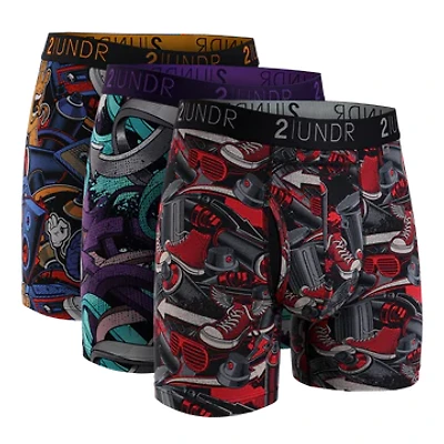Pack of 3 selected boxers Swing Shift Mega/Way2/Sneakers