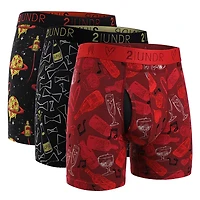 Pack of 3 selected boxers: Pizza/Best Man/Valentino