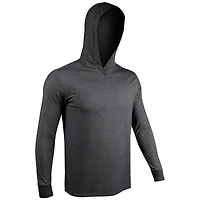 Luxury Charcoal Long Sleeve Hooded Sweatshirt