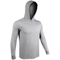 Luxury Grey Long Sleeve Hooded Sweater