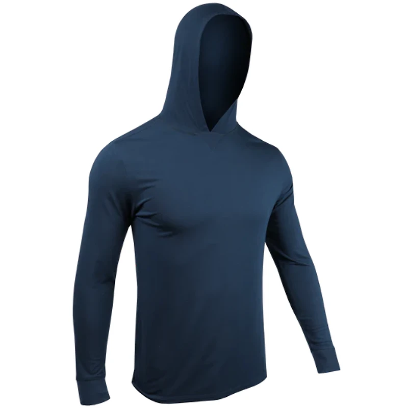 Luxury Pacific Navy Long Sleeve Hooded Sweatshirt