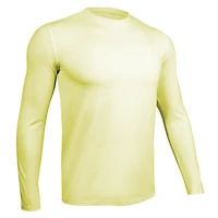 Luxury Heathered Light Yellow Long Sleeve Sweater