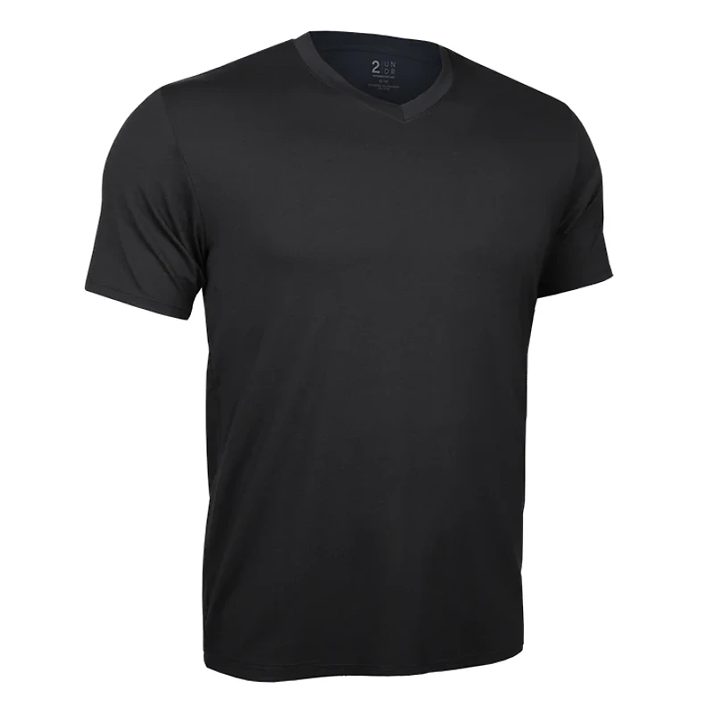 Luxury Black V-neck T-shirt