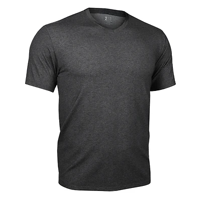Luxury V-neck T-shirt Charcoal