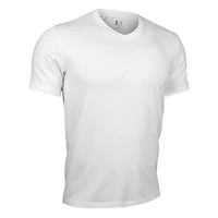 Luxury White V-neck T-shirt