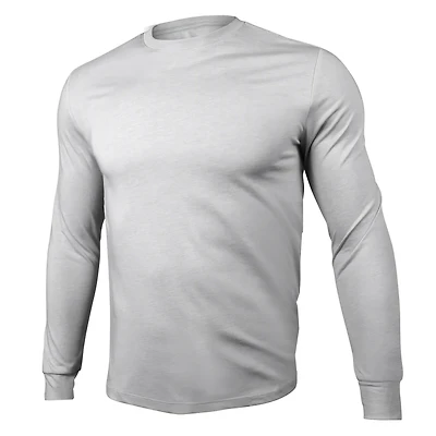 All Day Heathered Grey Long Sleeve Sweater