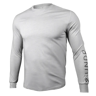 LOGO All Day Heathered Grey Long Sleeve Sweater