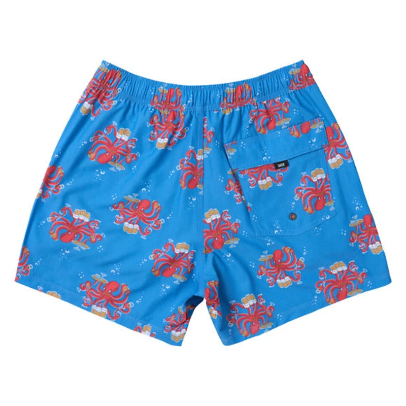 Maillot de bain Oh Buoy 2in1 VOLLEY 5" POULPE BARMAN-BLEU