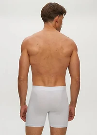 Illusion Blue Seamless Long Boxer Shorts