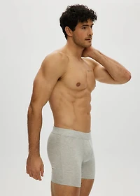 Essentiel Long Boxer Shorts Light Gray