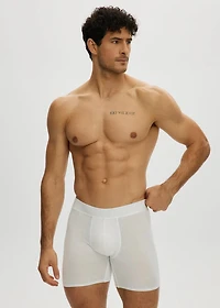 Boxer Long Essentiel White