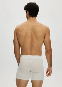 Essential White Long Boxer Shorts
