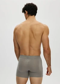 Essential short boxer shorts with front opening