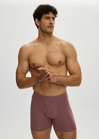 Wistful Mauve Essential Front-Opening Short Boxer Shorts