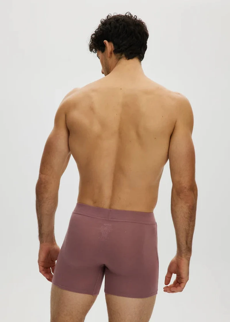 Wistful Mauve Essential Front-Opening Short Boxer Shorts