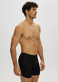 Essential long boxer shorts with front opening
