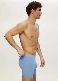 Della Robbia Blue Seamless Waffle Short Boxer
